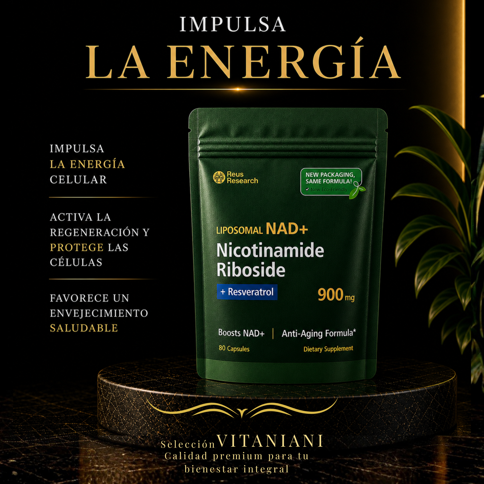 Liposomal NAD+ (Nicotinamide Riboside + Resveratrol) - Image 2